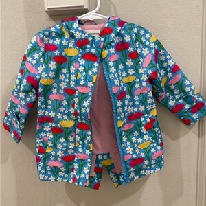 Kids floral 18mos Floral pink, red, yellow Raincoat with Hood